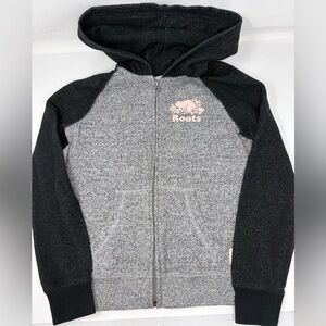 ROOTS CANADA: Full-Zip Hoodie Sweatshirt, Kids Size Large (9-10 yrs.)